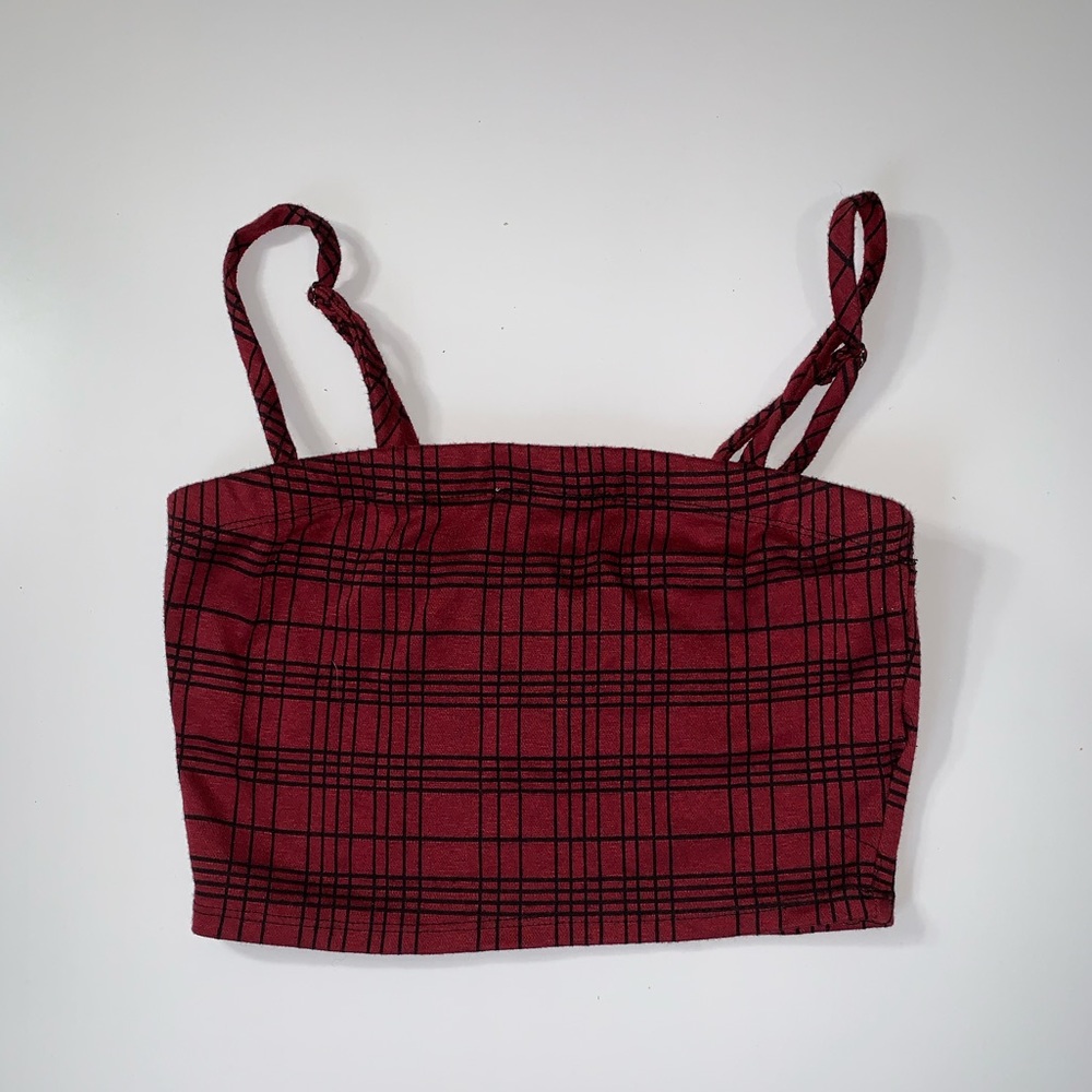 Forever 21 Plaid Crop Top